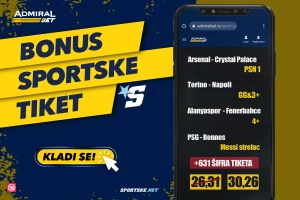 Popodnevni bonus tiket kao šećer, AdmiralBet ima i Mesija!